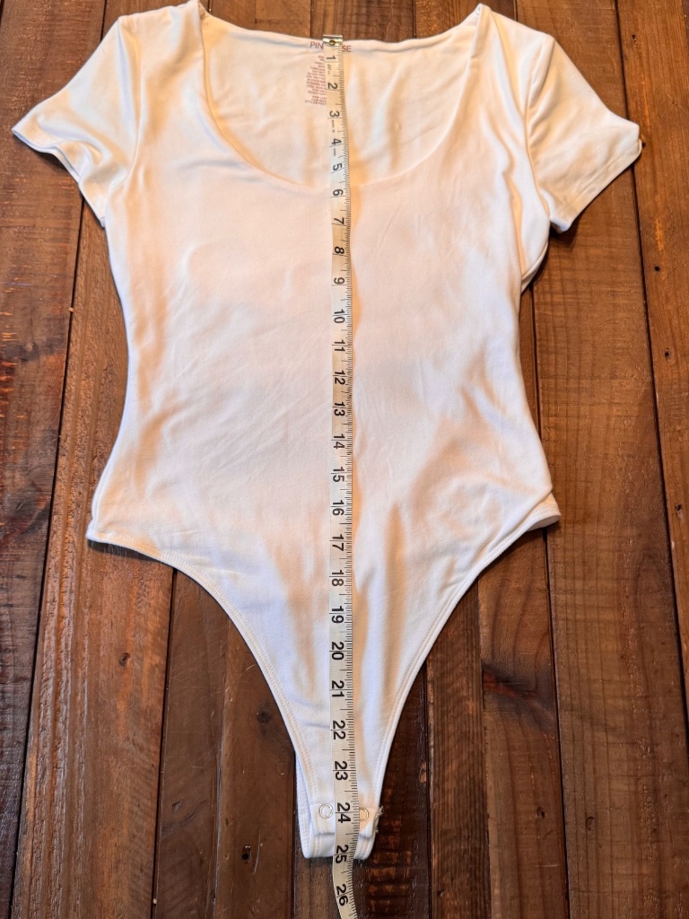Pink Rose 2 Pack Scoop Neck Bodysuits. Size Small. Blush Pink & Cream - Picture 6 of 7